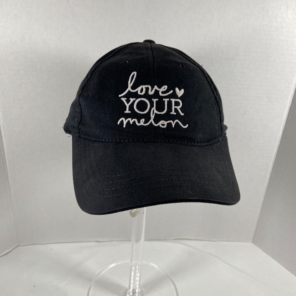 Love Your Melon Black Made In USA Adjustable Strapback Hat Cap